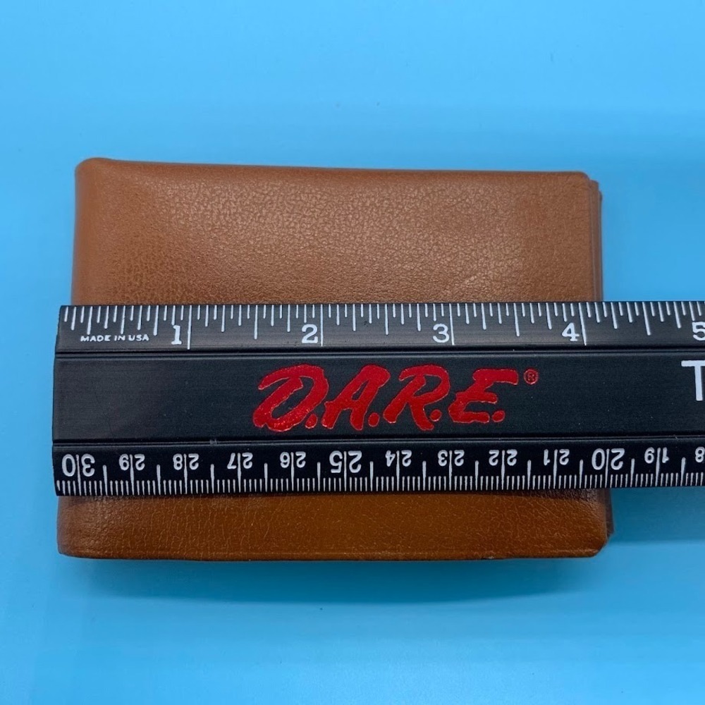Vintage Prince Gardner Genuine Buffalo Calf Wallet Brown Registrar Bifold - Picture 7 of 8